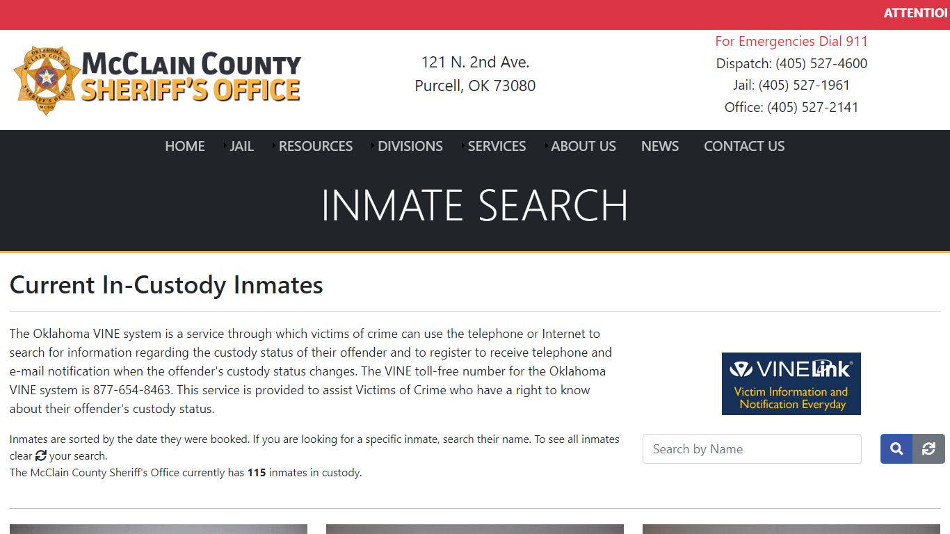 Inmate Search - McClain County Sheriff's Office